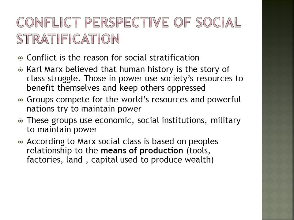 An analysis of karl marxs idea of social class and class struggle